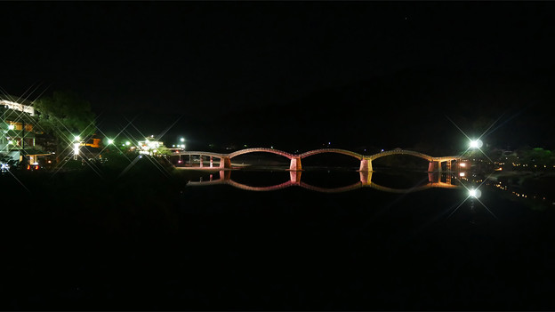 錦帯橋ライトアップ (29)