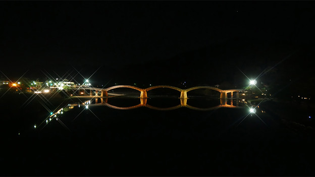 錦帯橋ライトアップ (30)