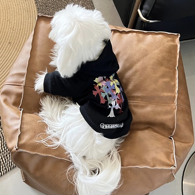 写真: クロムハーツ 韓国っぽい ペット用パーカー グッチ 犬の中綿ジャケット LV 犬猫用ベッド
