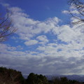 奥卯辰山健民公園  冬空と山並み
