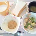 写真: ６月２３日朝食(ハムと野菜のソテー) #病院食