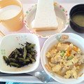 写真: ７月３１日朝食(車麩の玉子とじ) #病院食