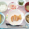 写真: ９月１３日昼食(和風チキンピカタ) #病院食