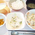 写真: ９月１４日朝食(炒り豆腐) #病院食
