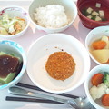 写真: ６月２５日昼食(メンチカツ) #病院食