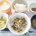 写真: ７月５日朝食(高菜炒め) #病院食
