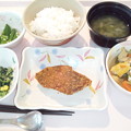 写真: ７月６日夕食(赤魚の利休焼き) #病院食