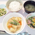 写真: ７月７日夕食(厚揚げの煮物) #病院食
