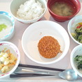 写真: ７月９日昼食(メンチカツ) #病院食