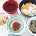 写真: ７月２２日昼食(冷しきつねうどん) #病院食