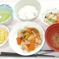 写真: ９月３日昼食(酢鶏) #病院食