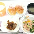 写真: ９月４日朝食(ブロッコリーのかにかま炒め) #病院食