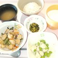 Photos: １１月８日朝食(麩と野菜の炒め物) #病院食