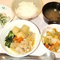 Photos: １１月１８日夕食(豚肉と厚揚げのおろし煮) #病院食