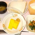 写真: １１月２６日朝食(厚焼き玉子) #病院食