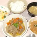 Photos: １２月２６日夕食(豚肉と大根の煮物) #病院食