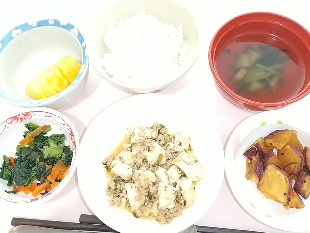 １２月３０日昼食(麻婆豆腐) #病院食