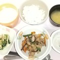 Photos: １月１９日朝食(炒り鶏) #病院食
