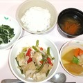 Photos: ２月１３日夕食(豚肉と厚揚げのオイスター炒め) #病院食