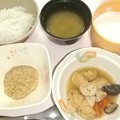 Photos: ３月２４日朝食(お魚とうふの煮物) #病院食