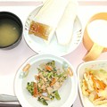 Photos: ３月２７日朝食(ツナとブロッコリーのソテー) #病院食