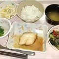 Photos: ３月２９日夕食(カレイの煮付け) #病院食