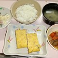 写真: ４月５日夕食(ふくさ焼き) #病院食