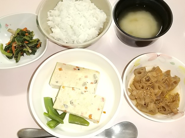 ４月９日夕食(擬製豆腐) #病院食