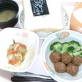 写真: ４月２４日朝食(ミートボール(柚子おろし)) #病院食