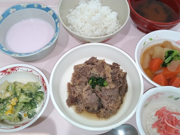５月１５日昼食(牛皿) #病院食