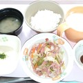 ５月３０日朝食(野菜炒め) #病院食