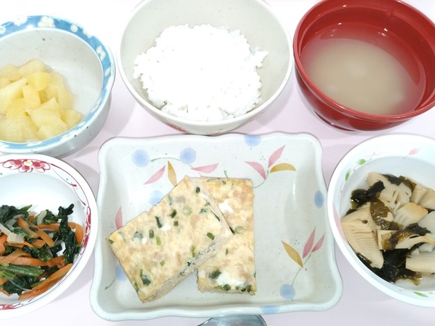 ５月３１日昼食(華風玉子焼き) #病院食