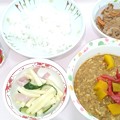 ６月７日昼食(夏野菜キーマカレー) #病院食