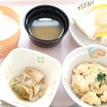 ６月１９日朝食(高野豆腐の玉子とじ) #病院食
