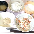 １１月１０日朝食(炒り豆腐) #病院食
