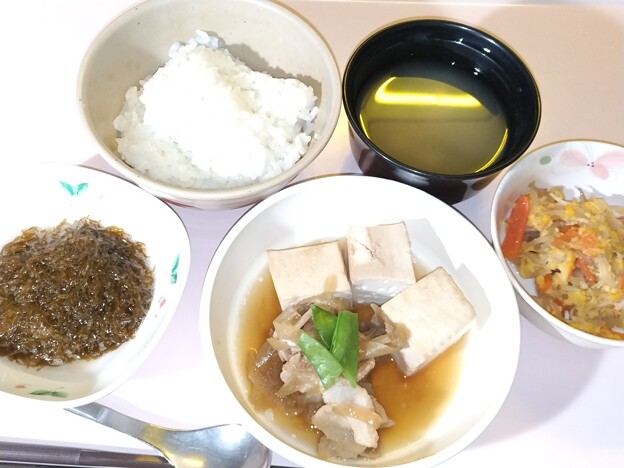 １１月１３日夕食(肉豆腐) #病院食