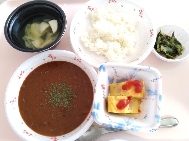 ４月７日昼食(特製ハヤシライス(たいめいけん)) #病院食