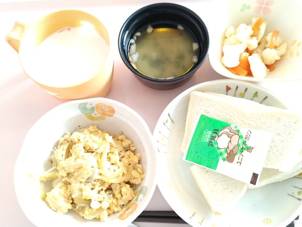 ４月８日朝食(しらすの玉子とじ) #病院食