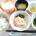 写真: ４月１８日朝食(豆腐チャンプル) #病院食