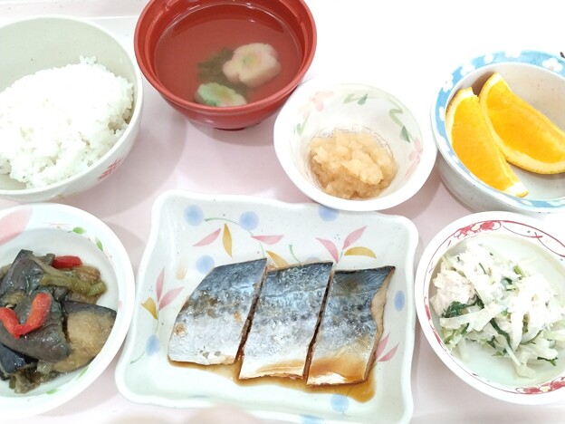 写真: ５月９日昼食(さわらのみりん焼き) #病院食