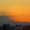 写真: IMG_8196　燃える富士山頂　この風景も10日後には見られなくなる。