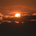 写真: 燃ゆる夕陽