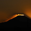 写真: 燃える山頂