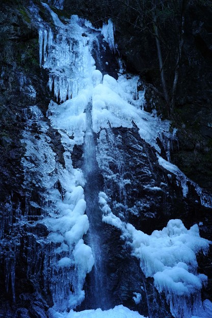 写真: 払沢の滝_氷結-2600