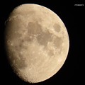 写真: 夕方のグレイの空のお月様♪