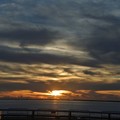 写真: チービシに沈む夕陽