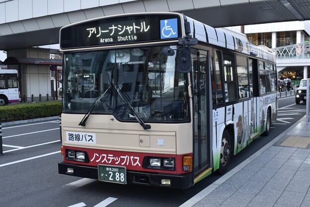写真: 上信-高崎アリーナシャトルバス